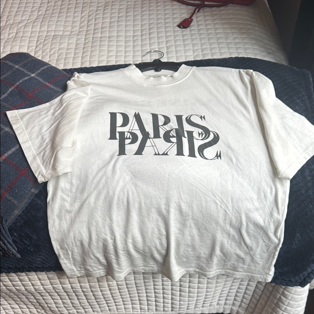 Anine Bing Paris mock crew neck t-shirt